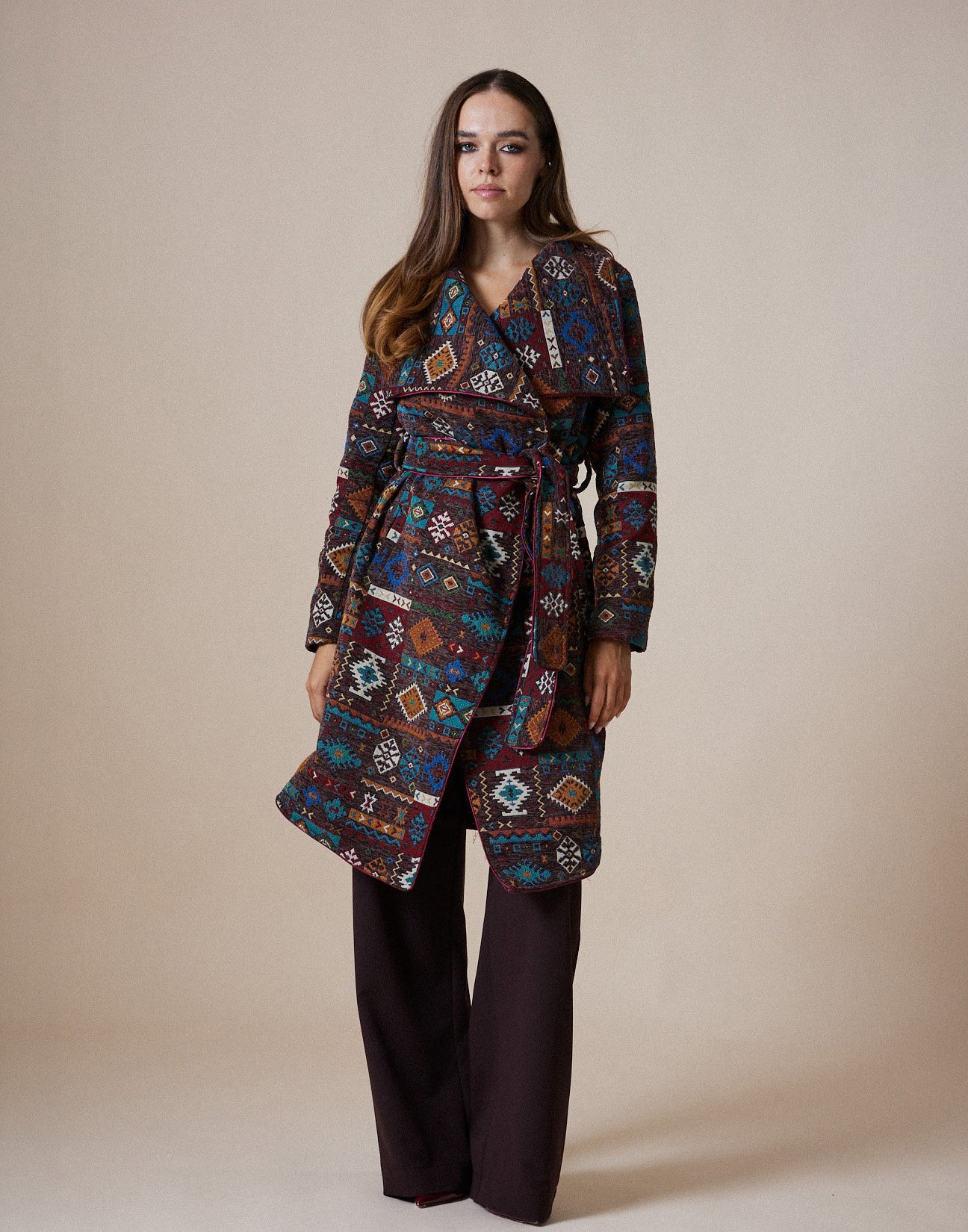 Jacquard coat