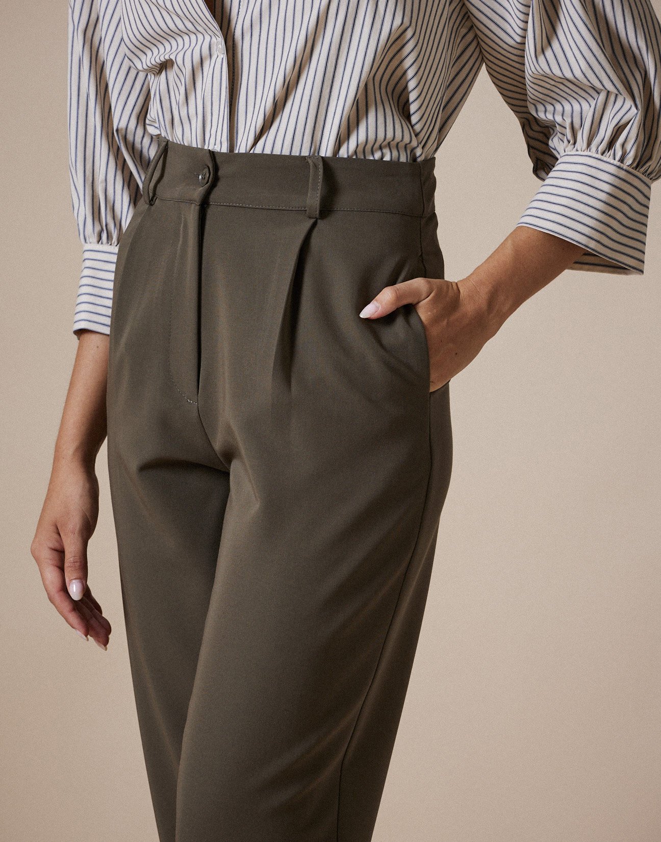 Wide fit trousers