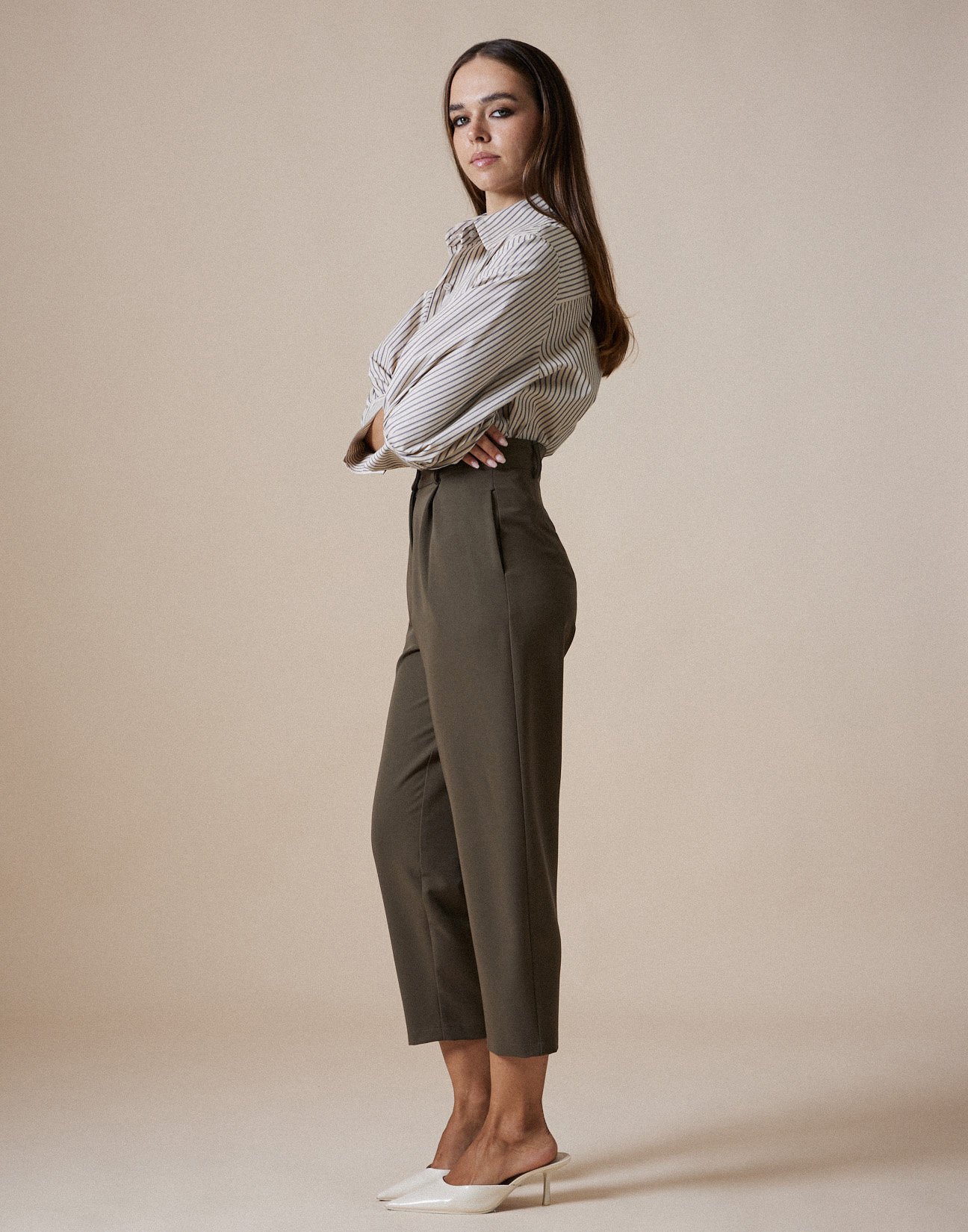 Wide fit trousers