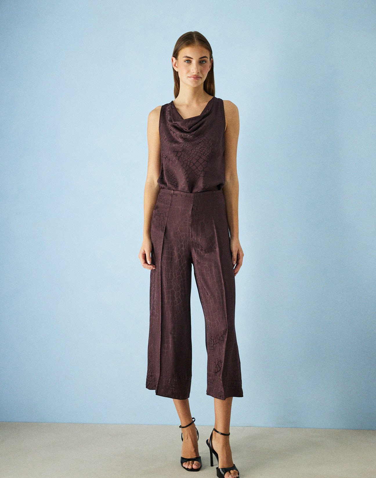 Σατέν παντελόνι culotte