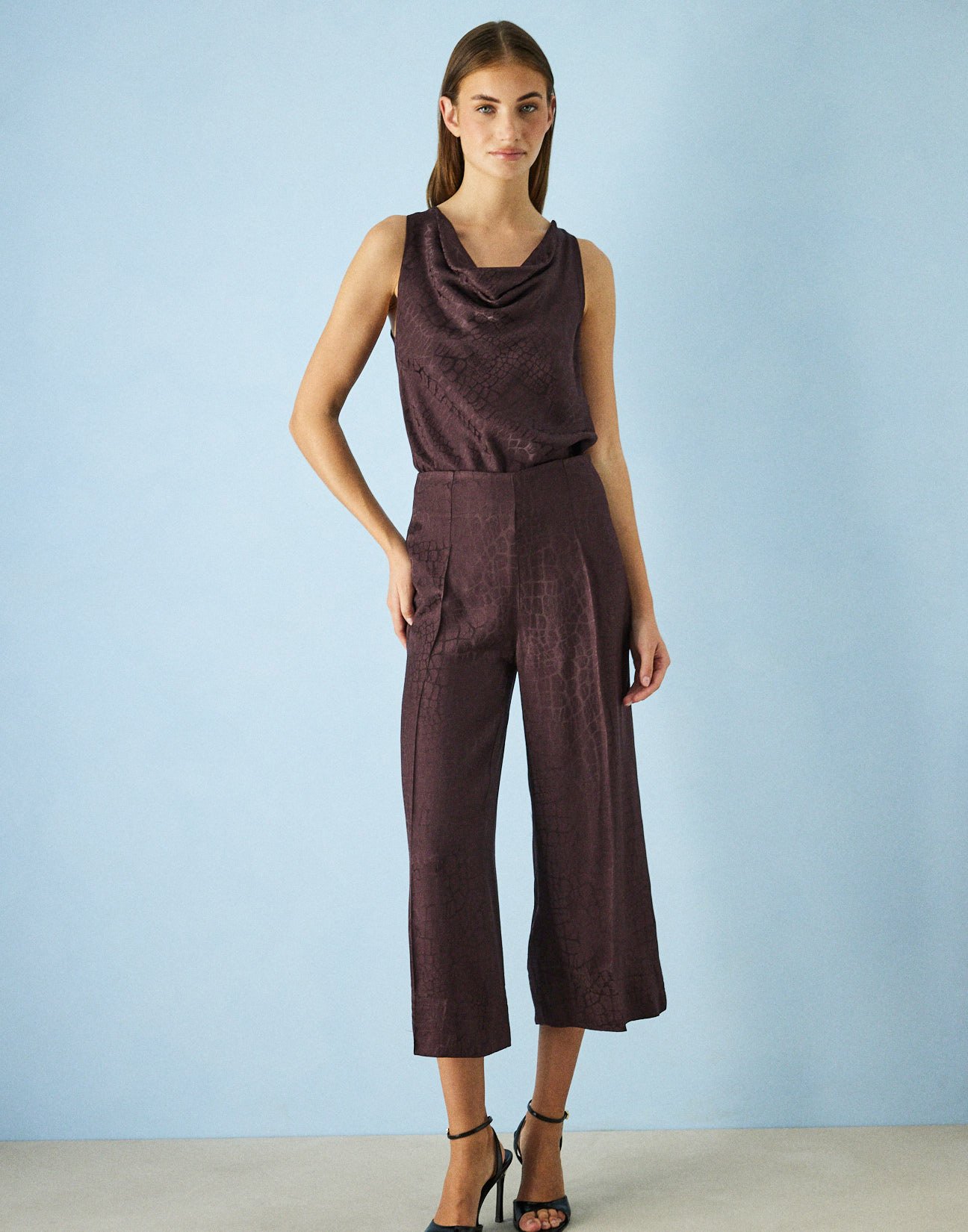 Σατέν παντελόνι culotte
