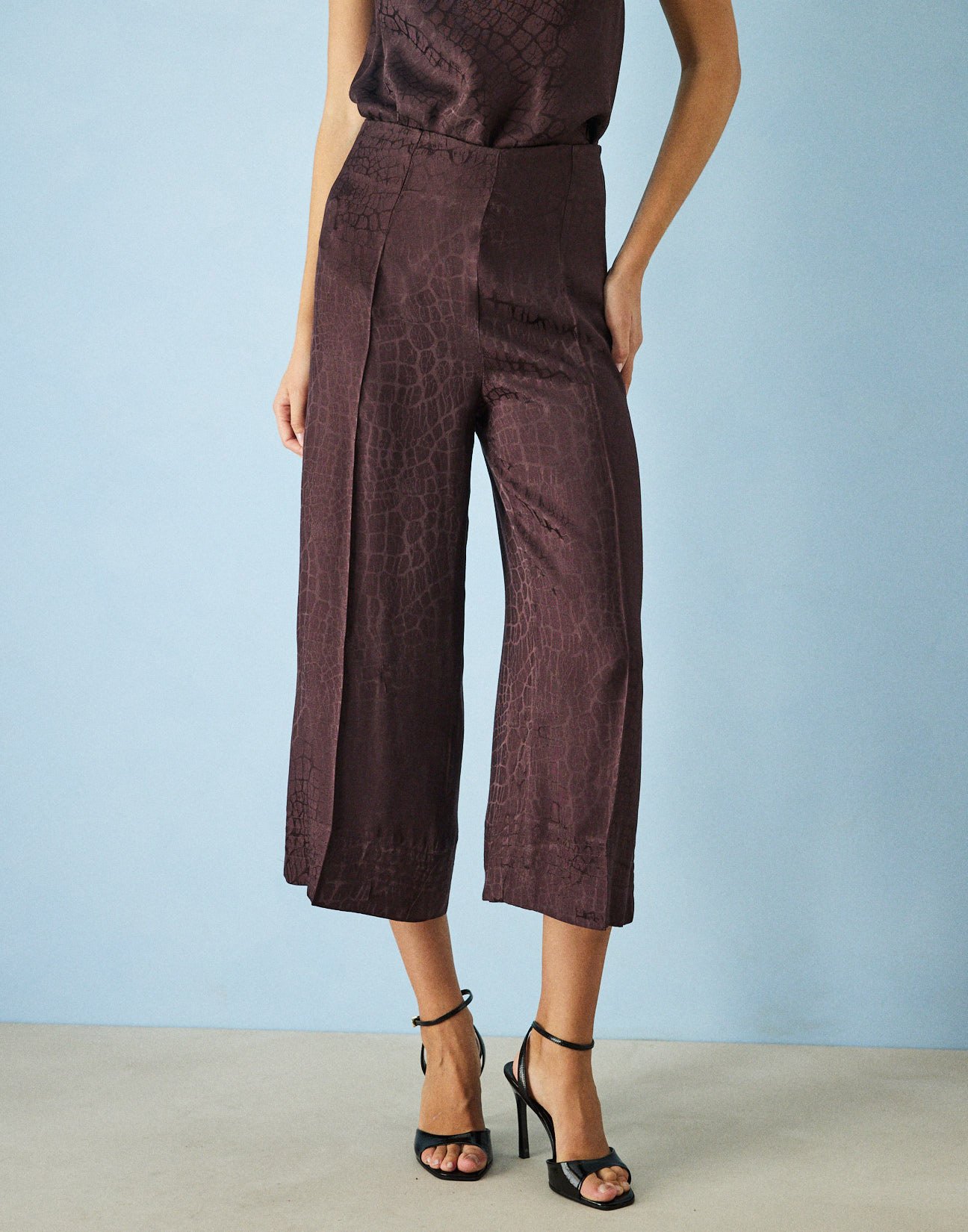 Σατέν παντελόνι culotte