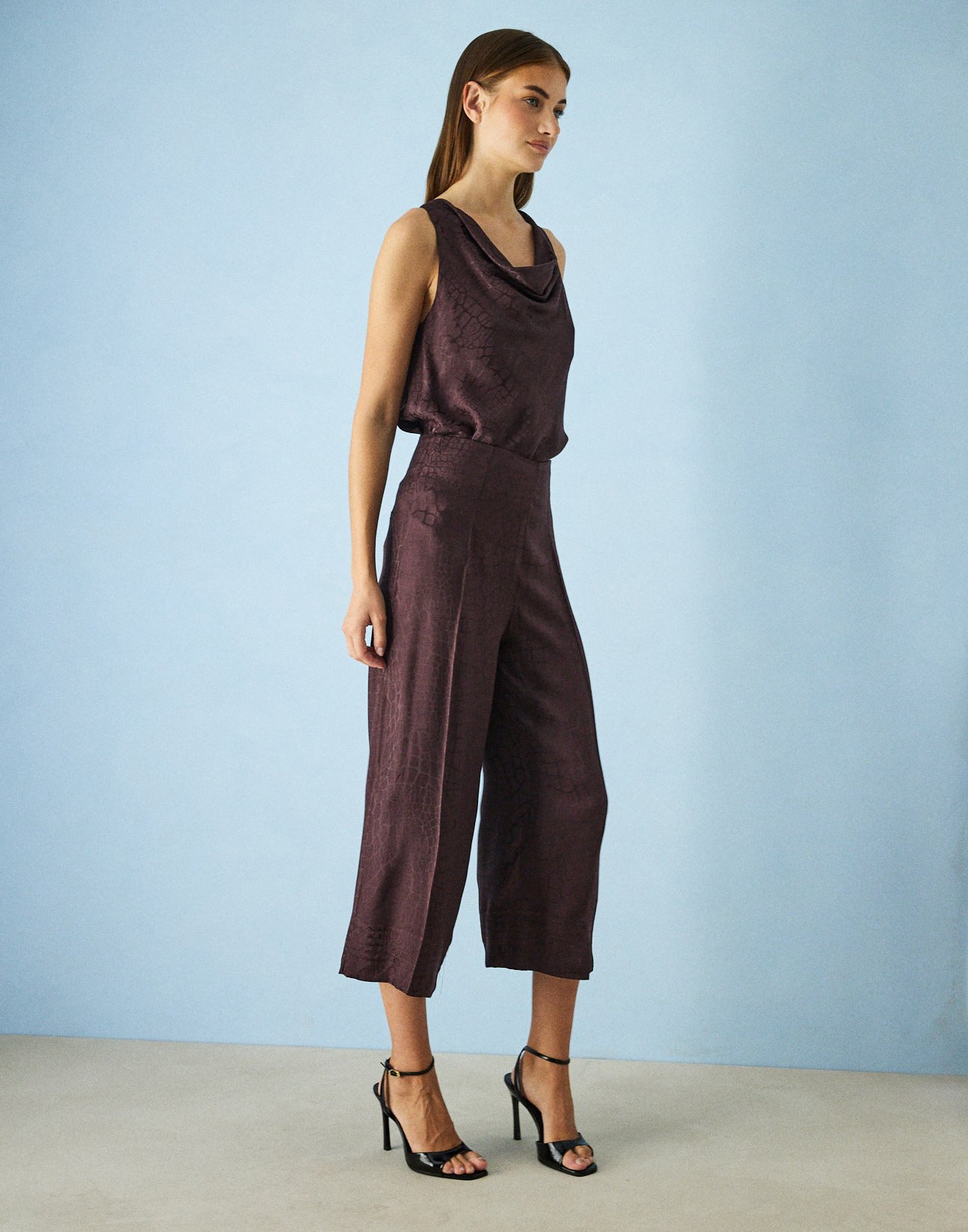 Σατέν παντελόνι culotte