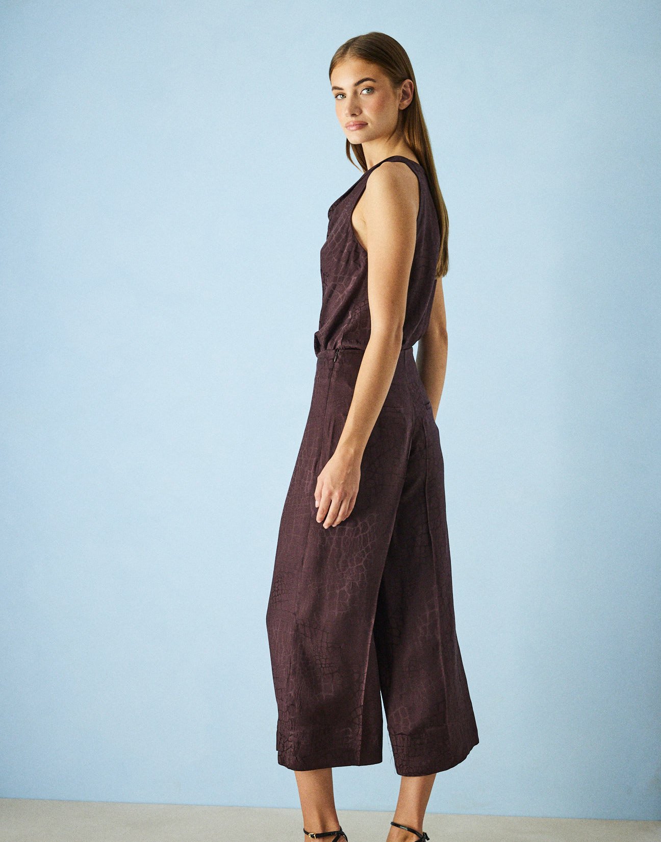 Σατέν παντελόνι culotte
