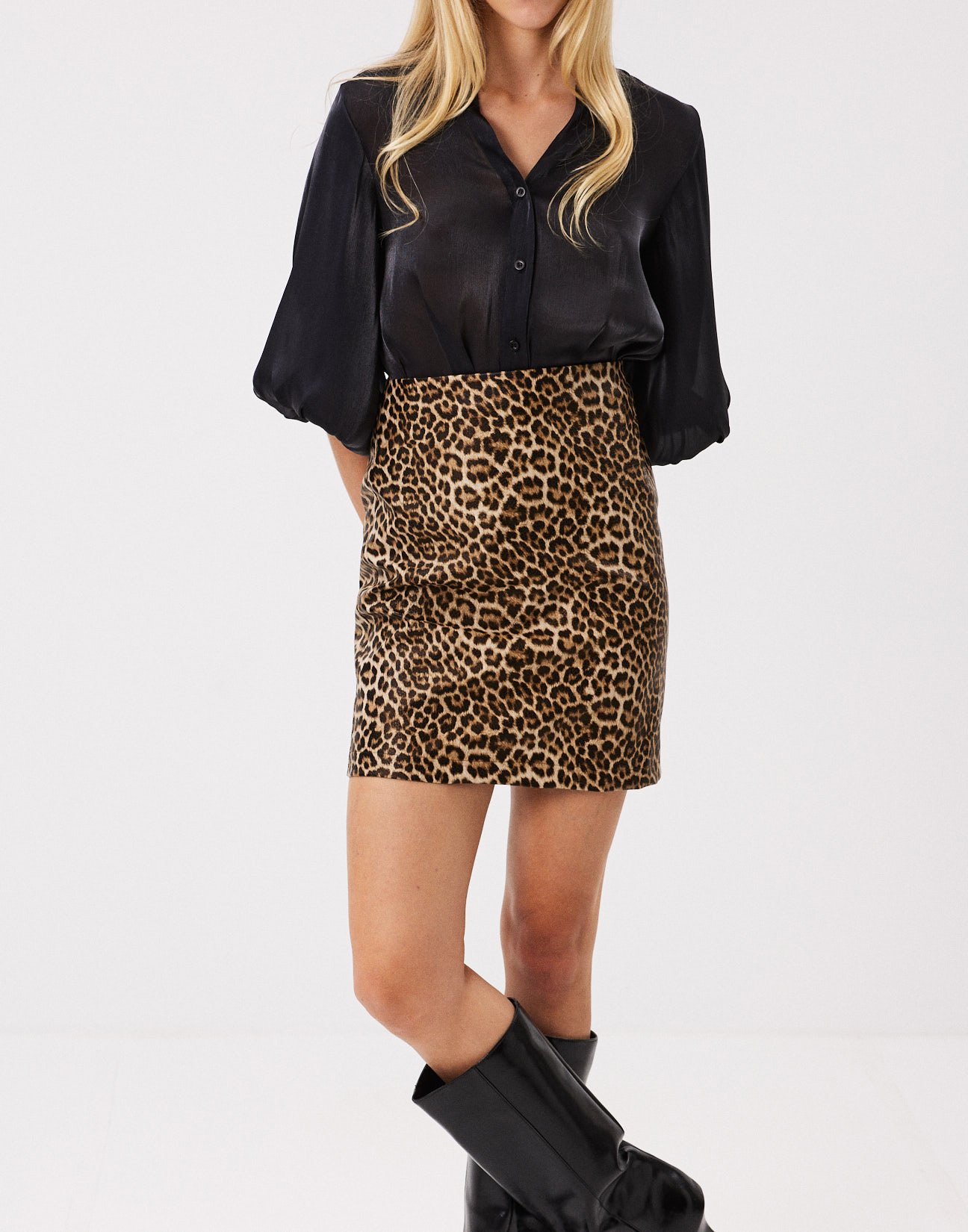 Μίνι φούστα animal print