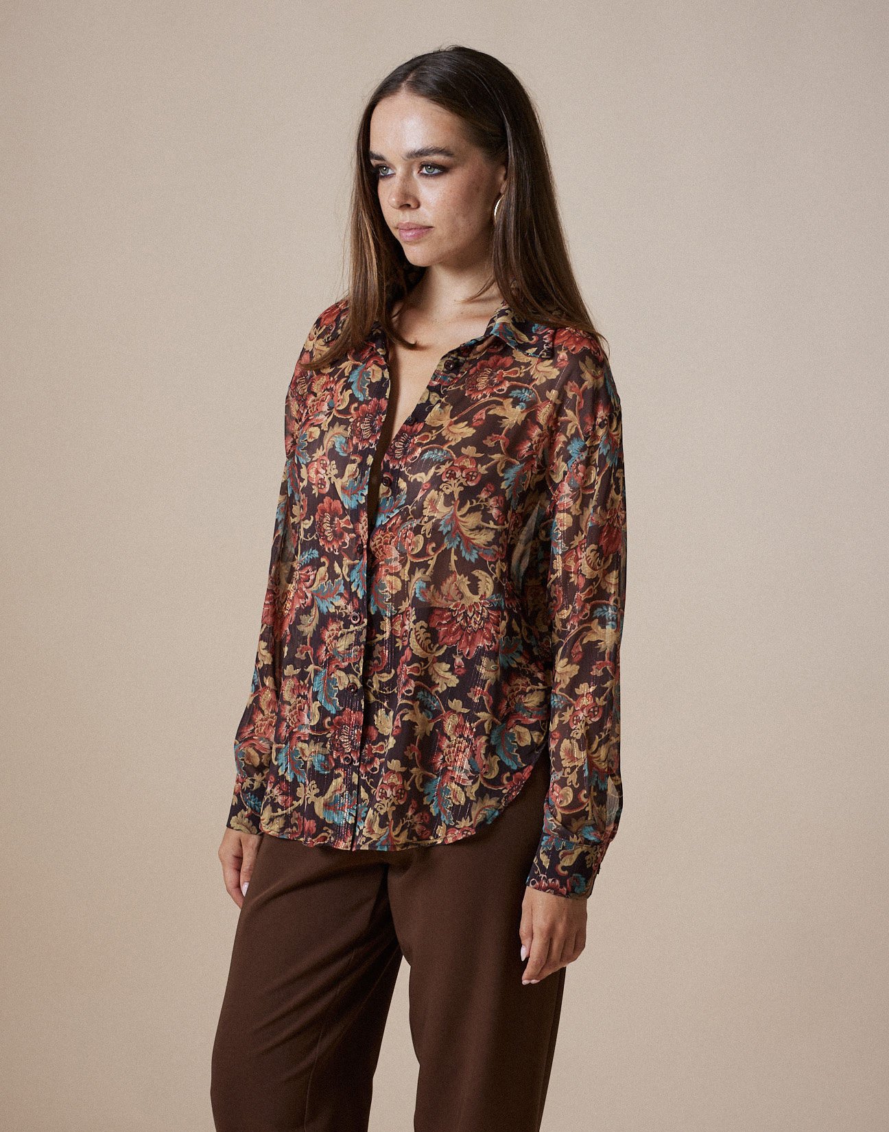 Oversized printed shirt