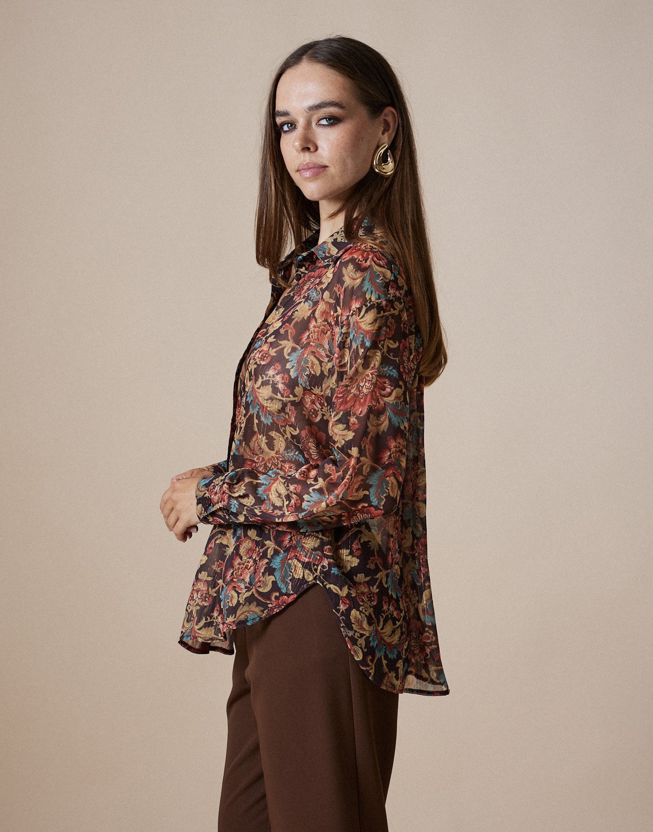 Oversized printed shirt