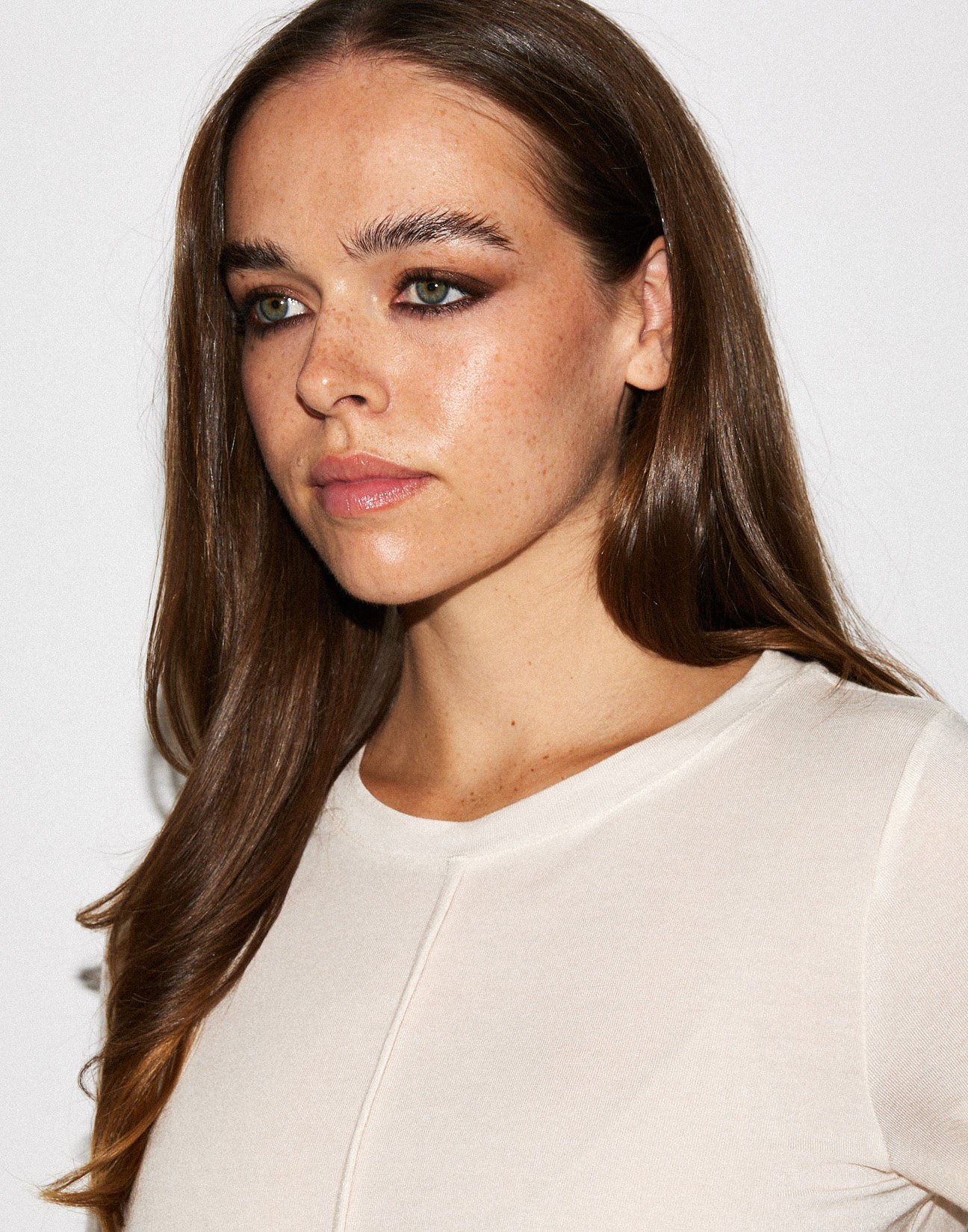 Blouse with lace