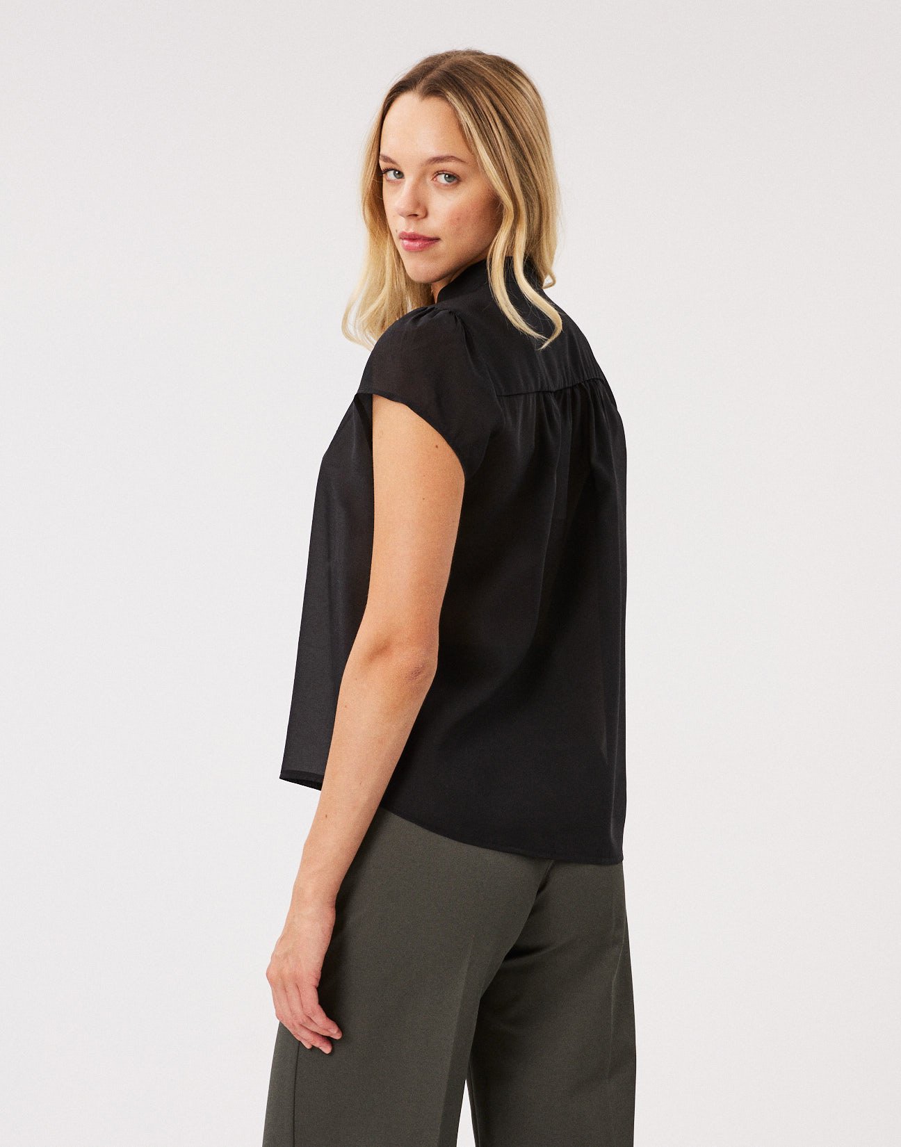 Gathered blouse