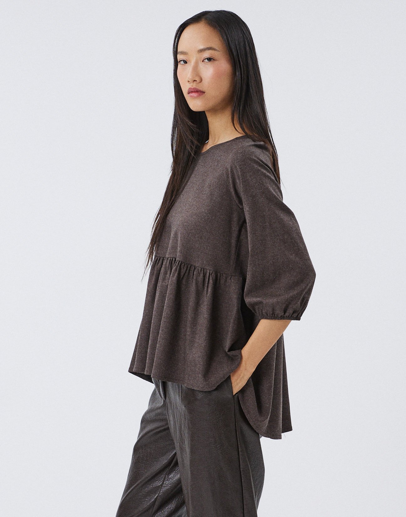 Asymmetric blouse