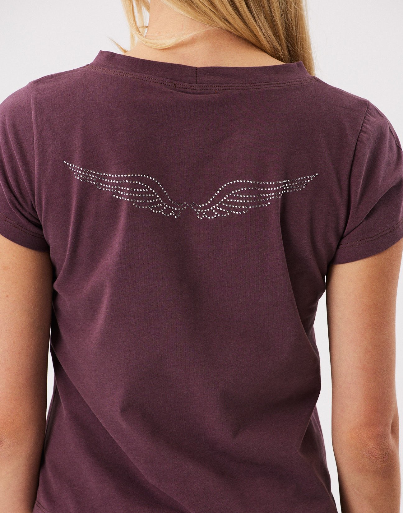 T-shirt με τύπωμα και στρας
