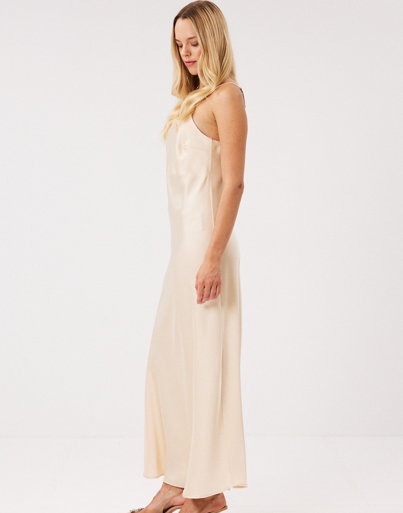 Satin maxi dress