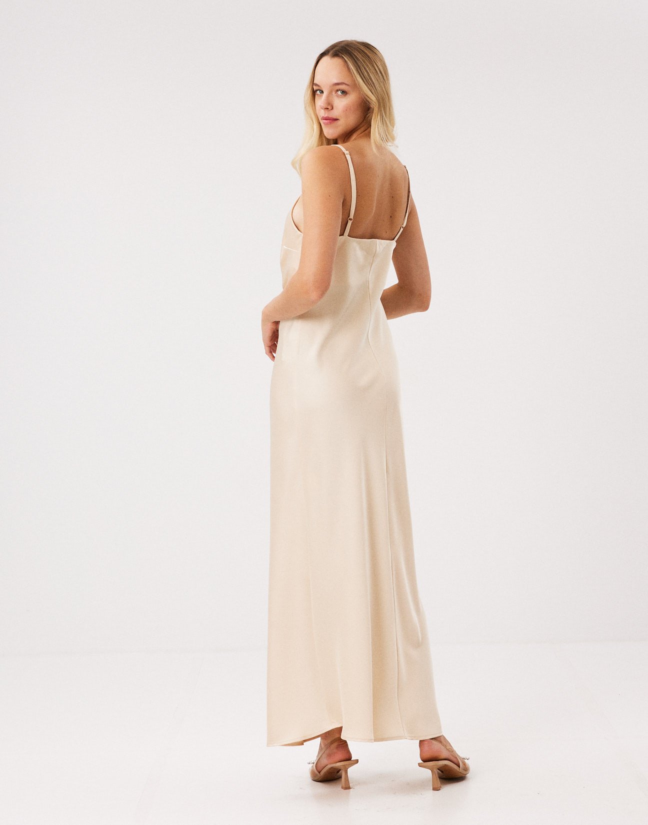 Satin maxi dress