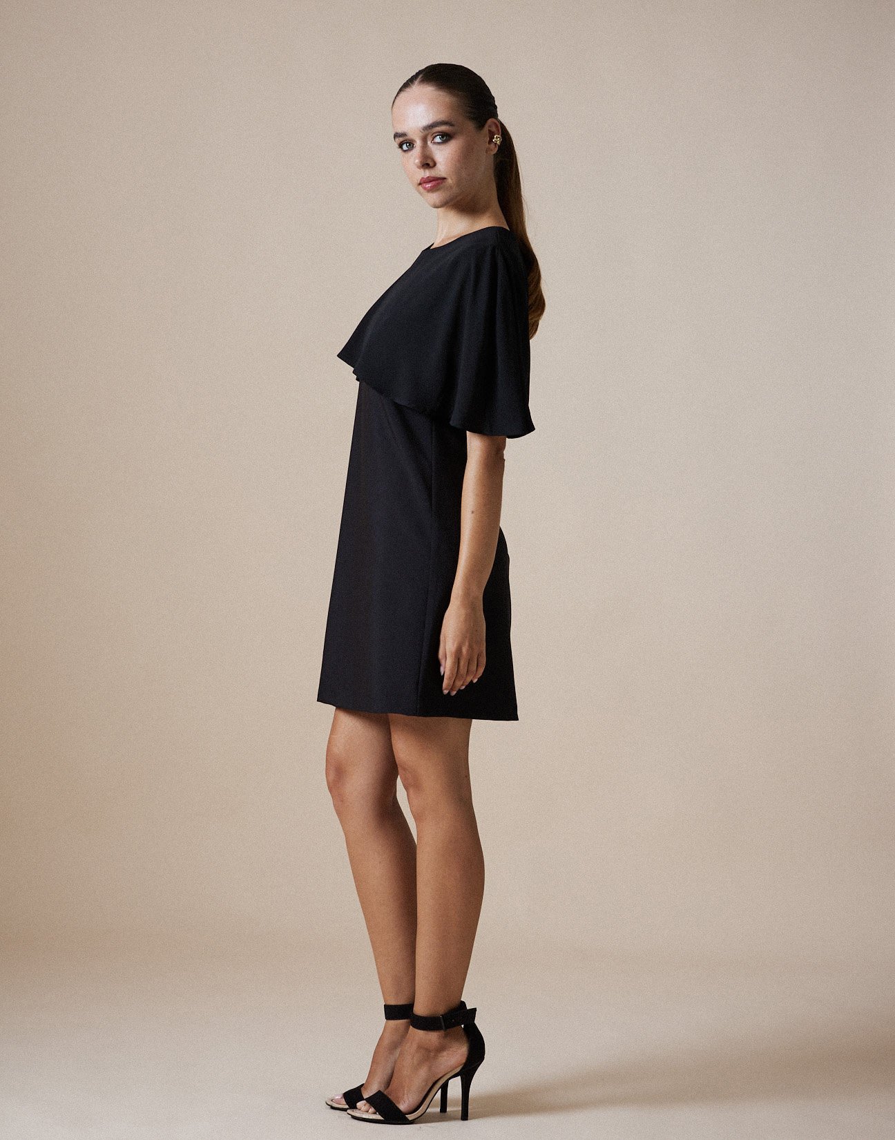 Cape mini dress