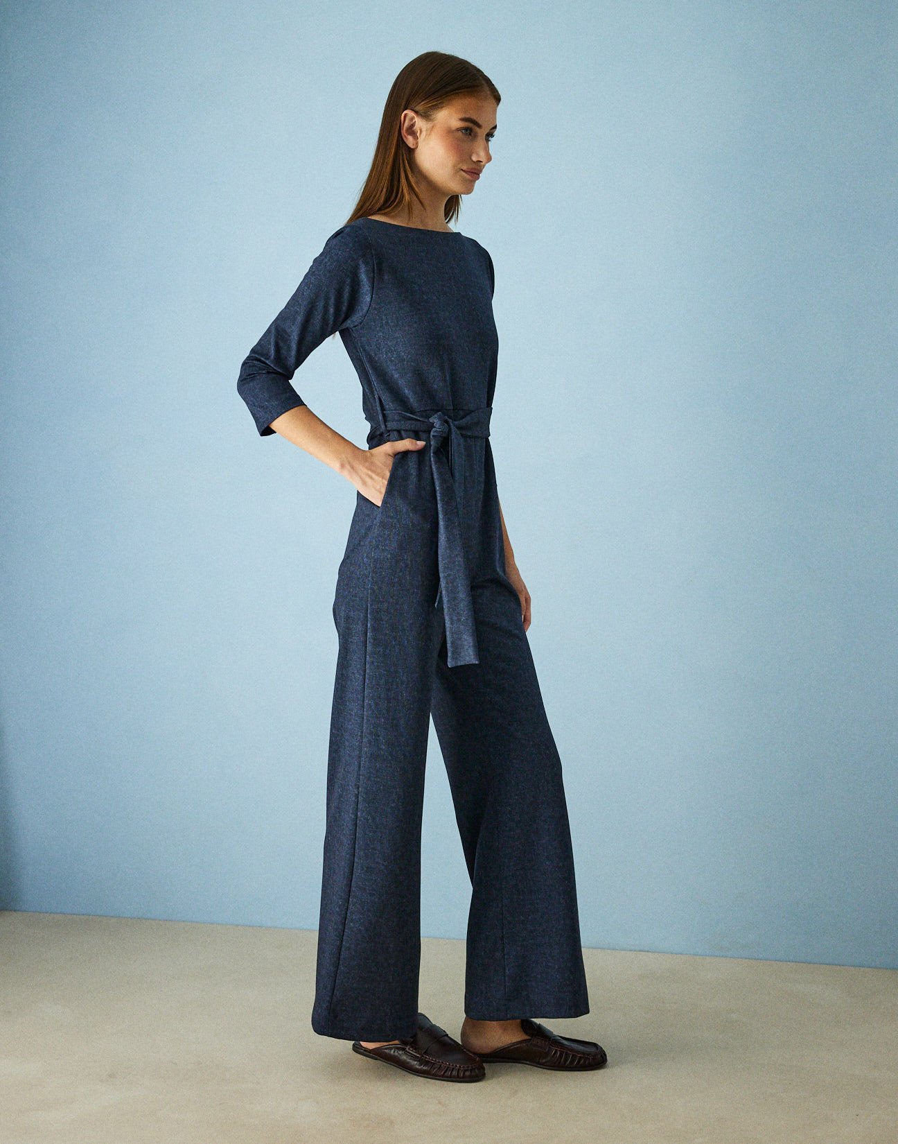 Jumpsuit with belt