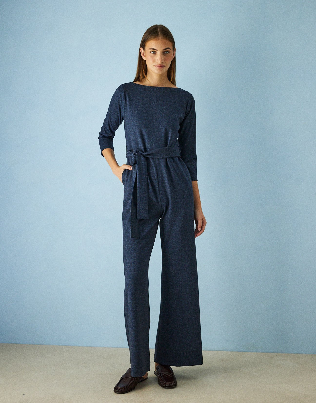 Jumpsuit with belt
