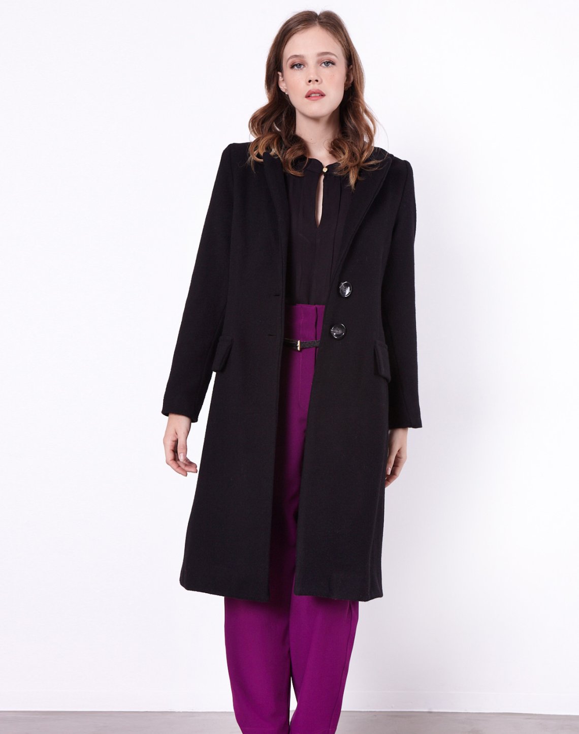 Coat with cashmere be-eco