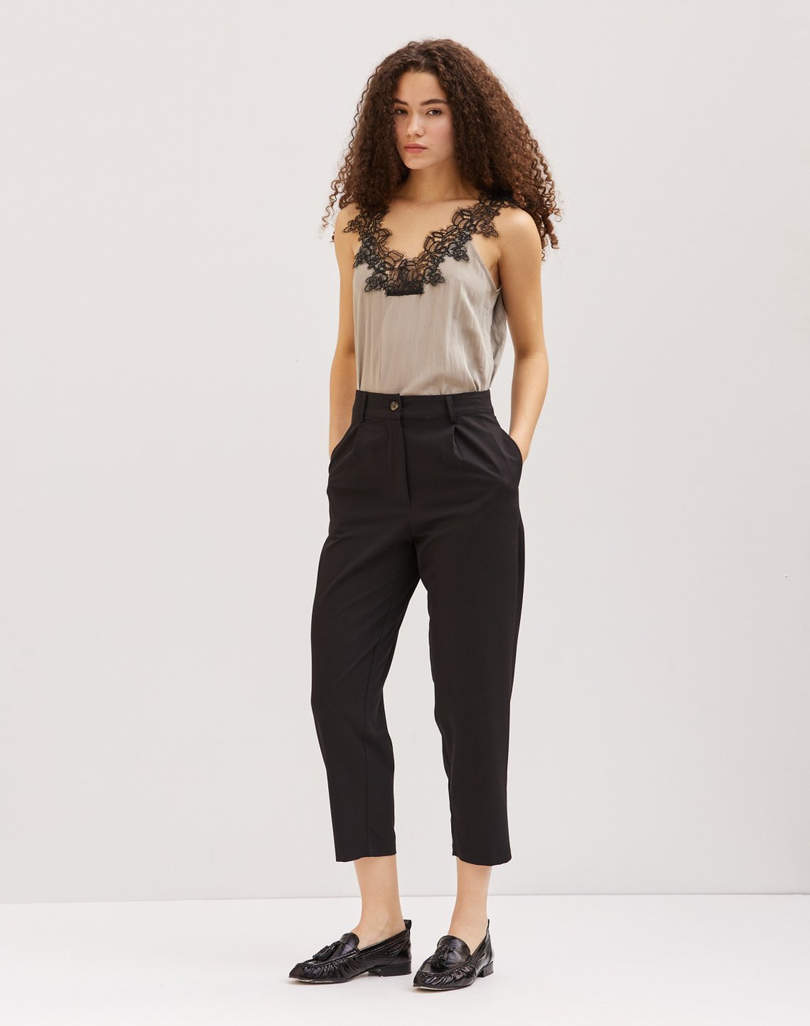 Wide fit trousers