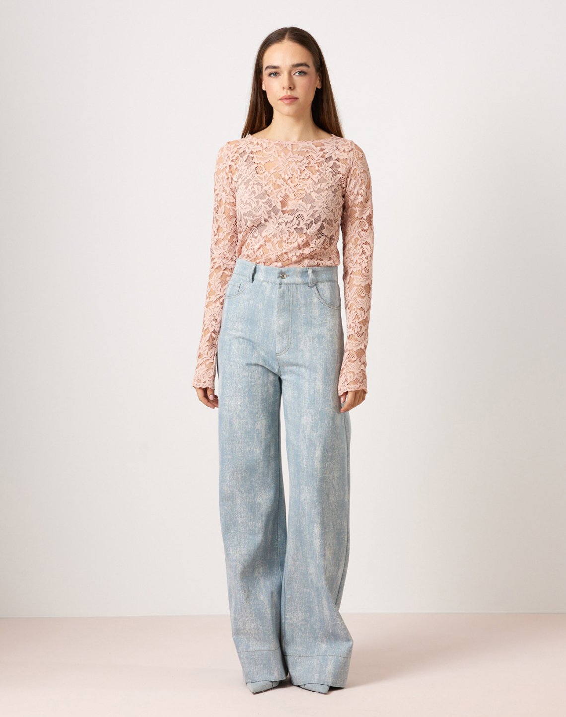 Jeans with washed effect