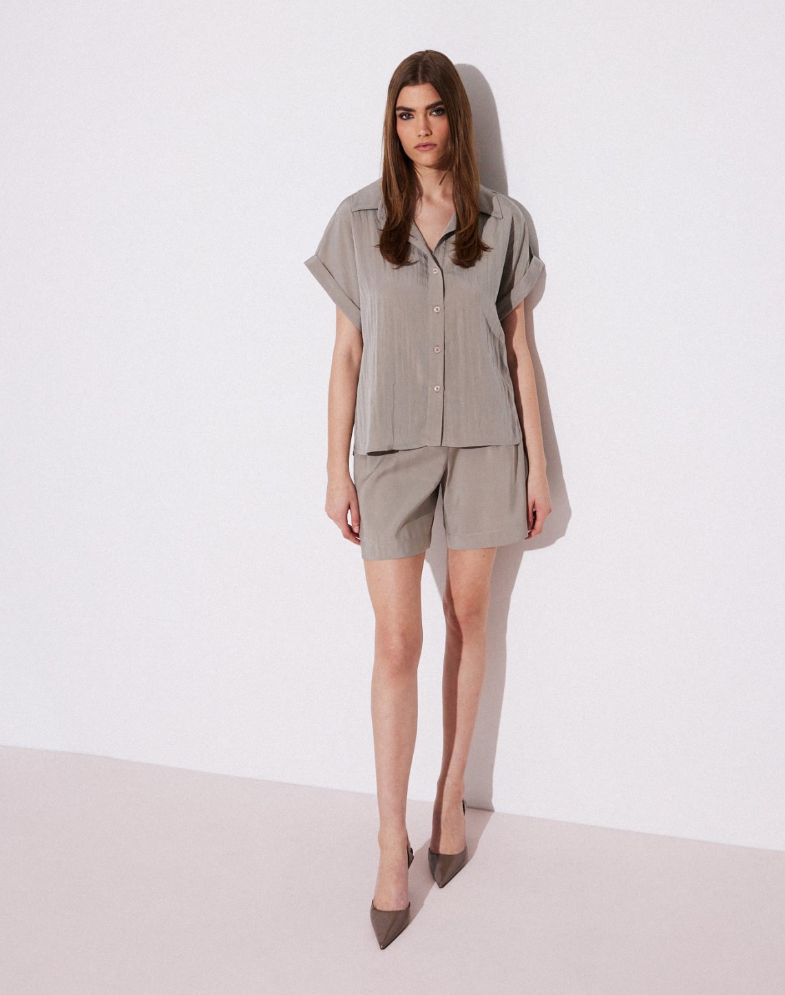 Pleated bermouda