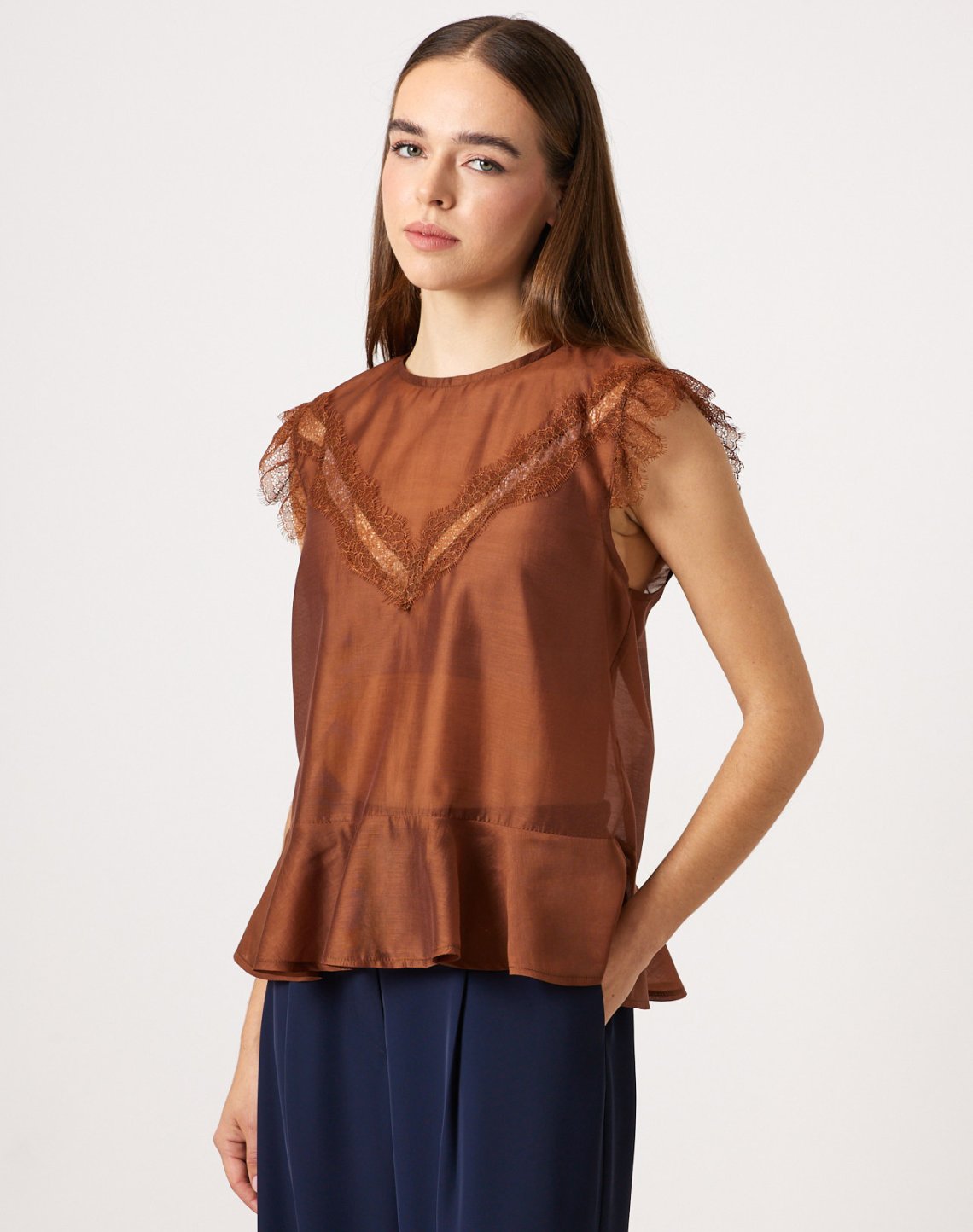 Top with lace