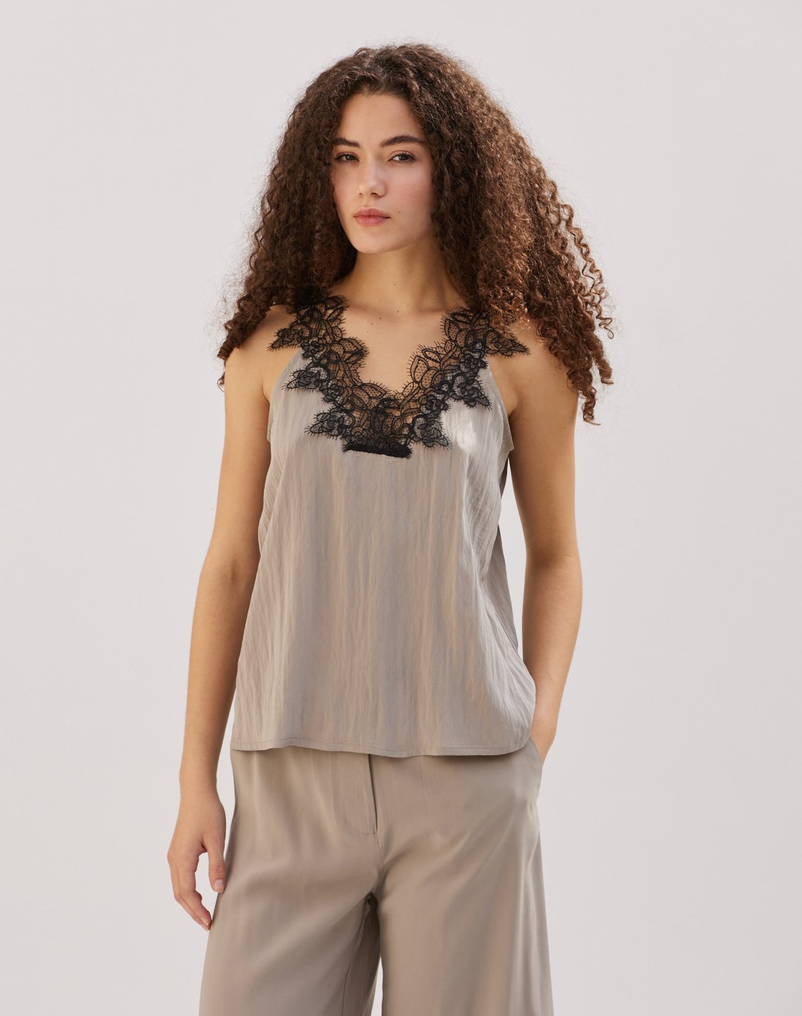 Top with lace