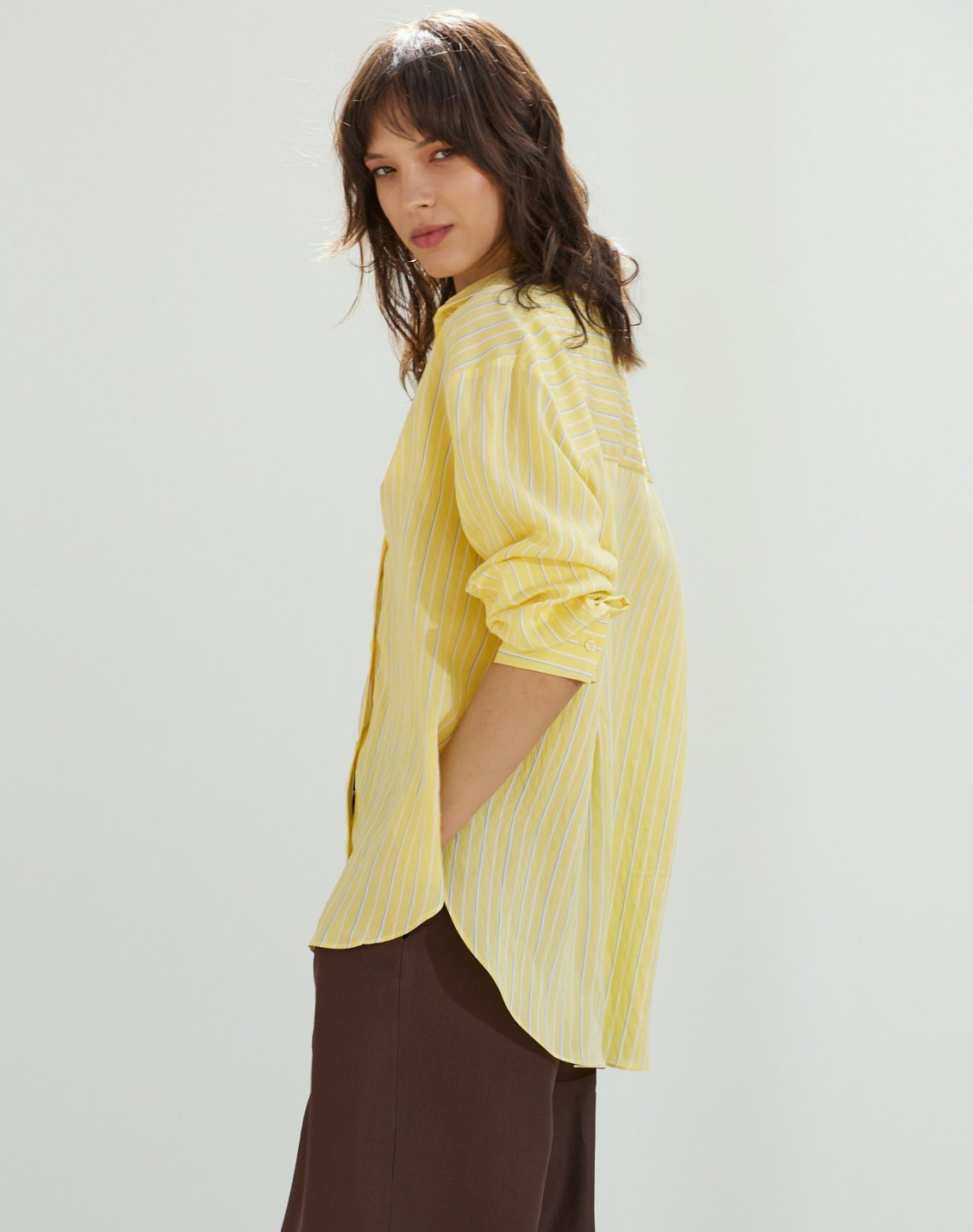 Oversized striped shirt