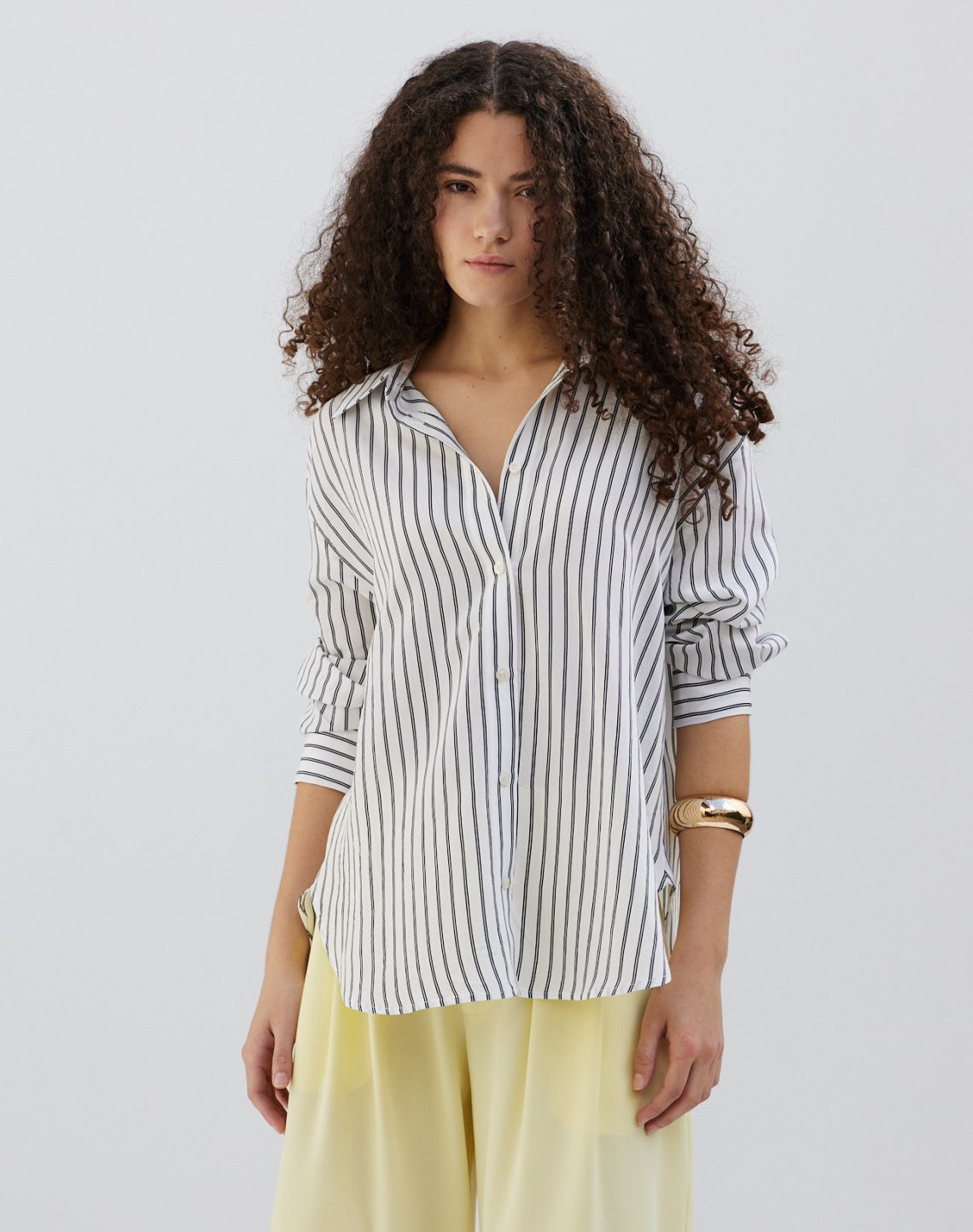 Oversized striped shirt