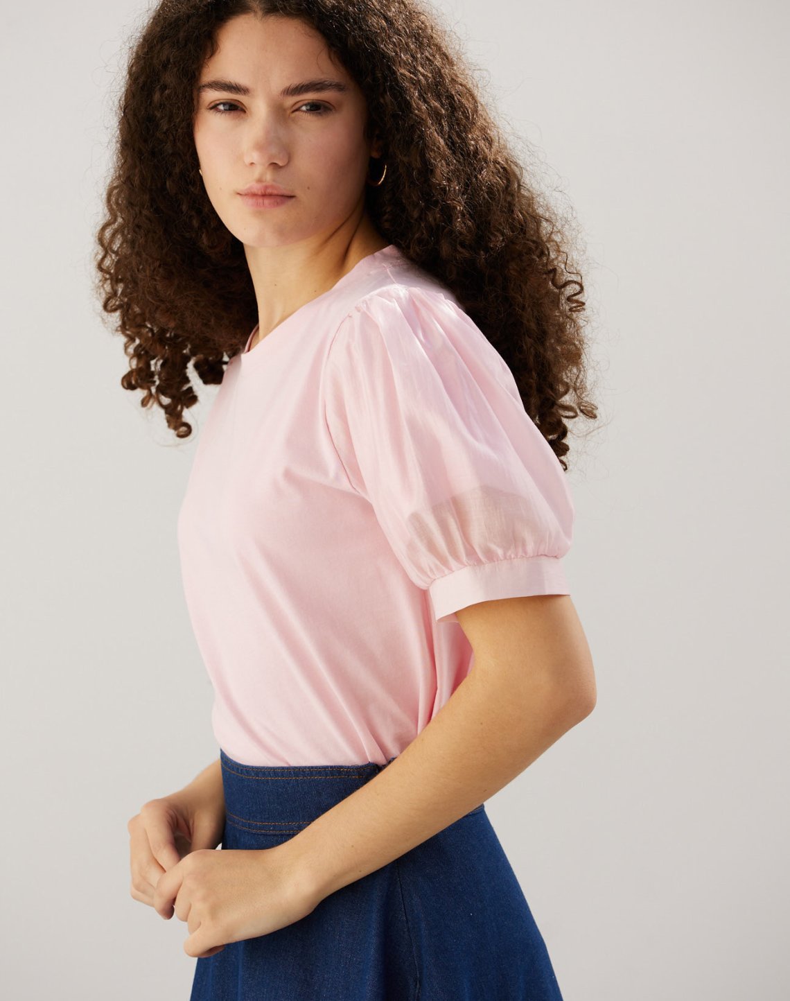 Matching fabric blouse