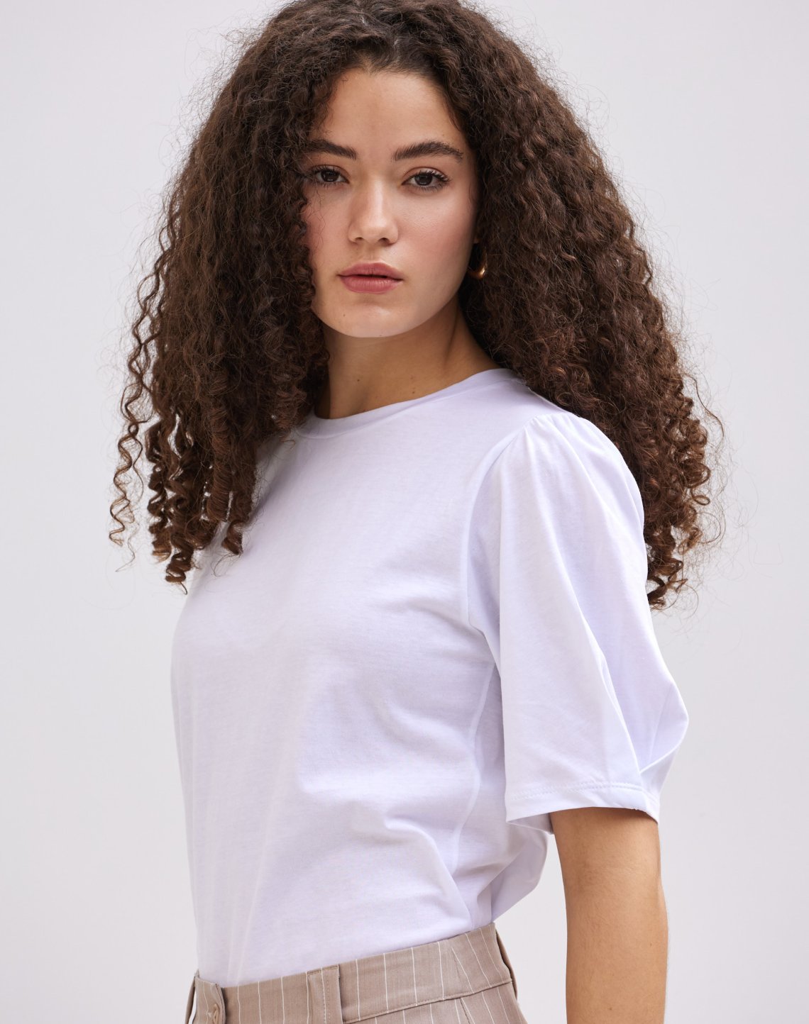 Blouse with gather detail