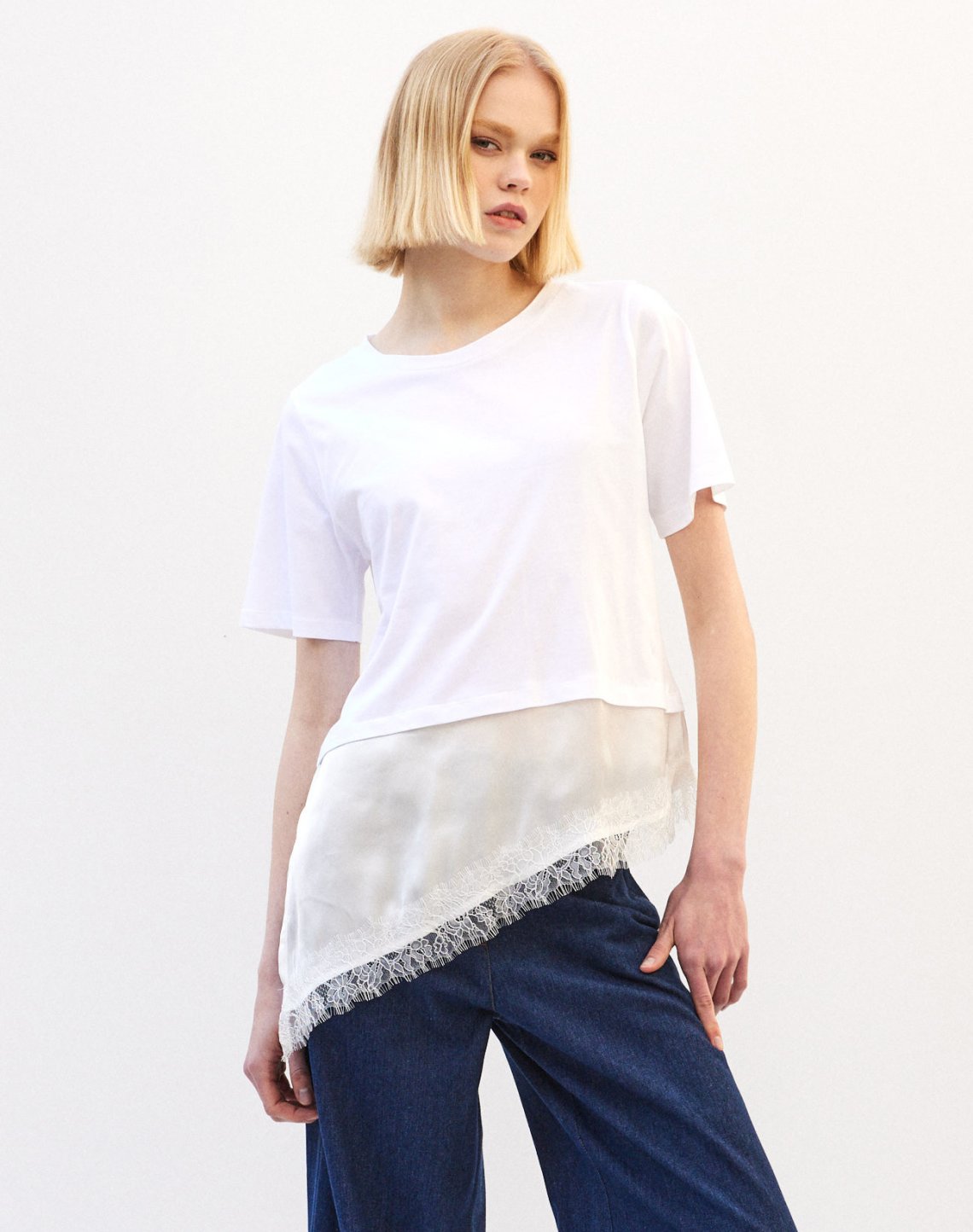 Matching fabric blouse