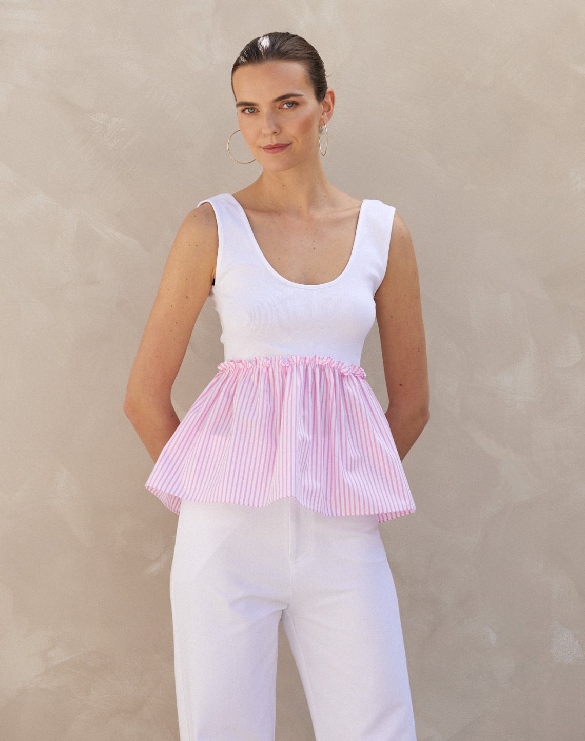 Matching fabric top