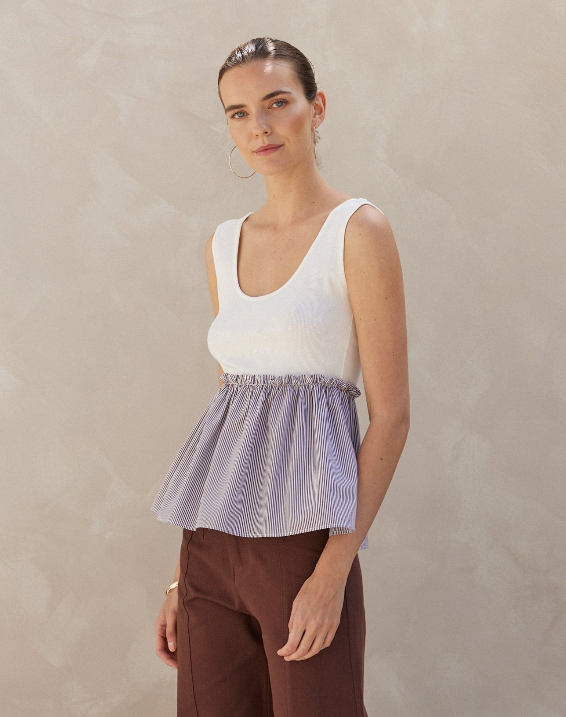 Matching fabric top