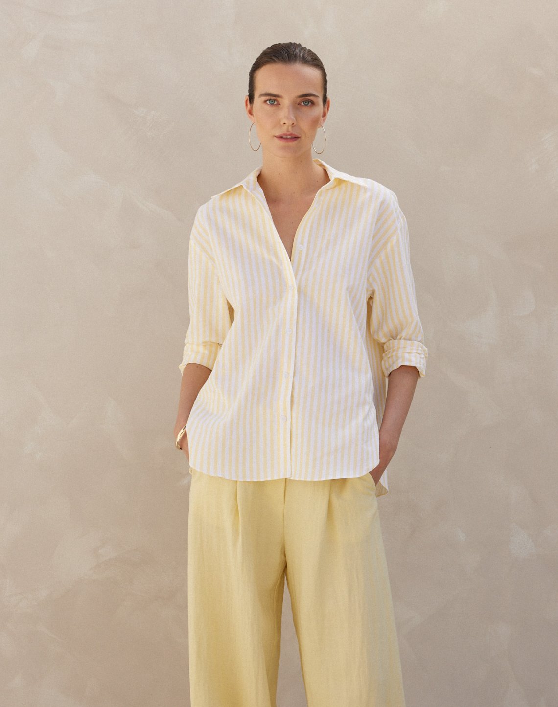 Striped linen shirt