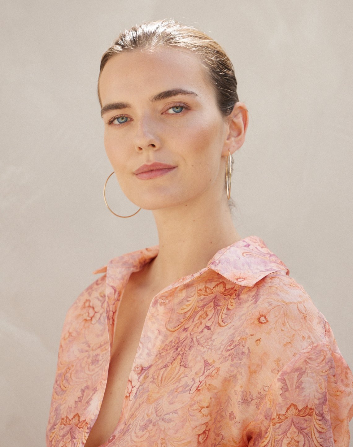 Oversized printed shirt