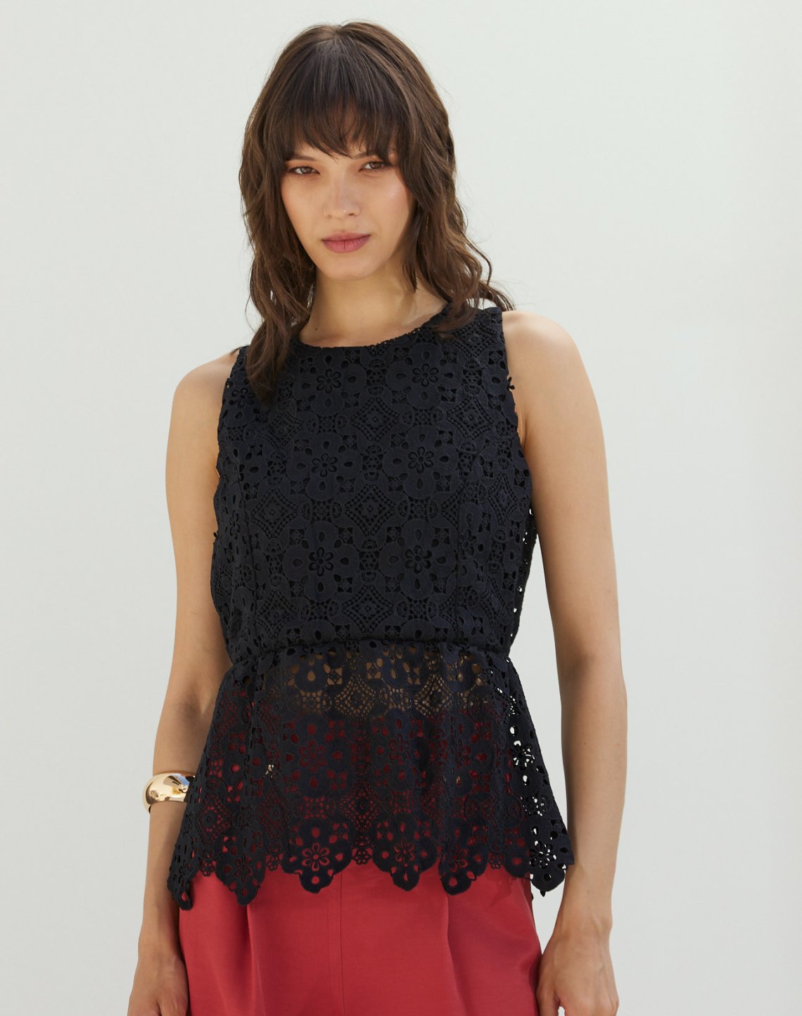 Embroidered top