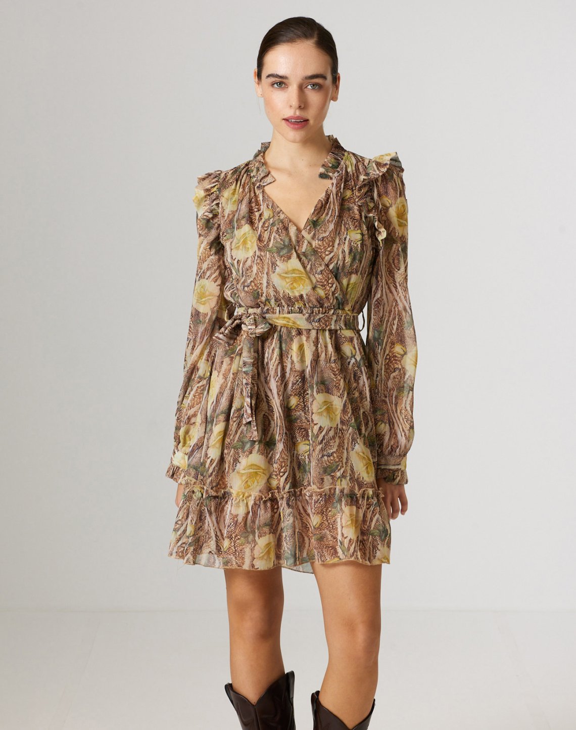 Printed mini dress