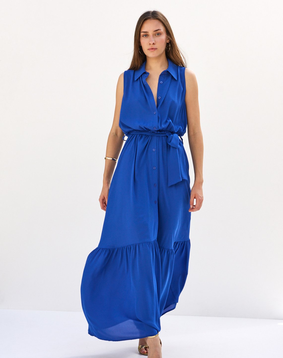 Maxi shirt dress
