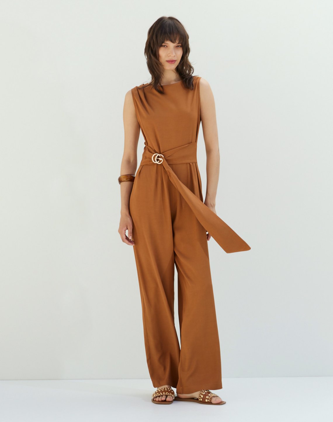 Jumpsuit with buckle