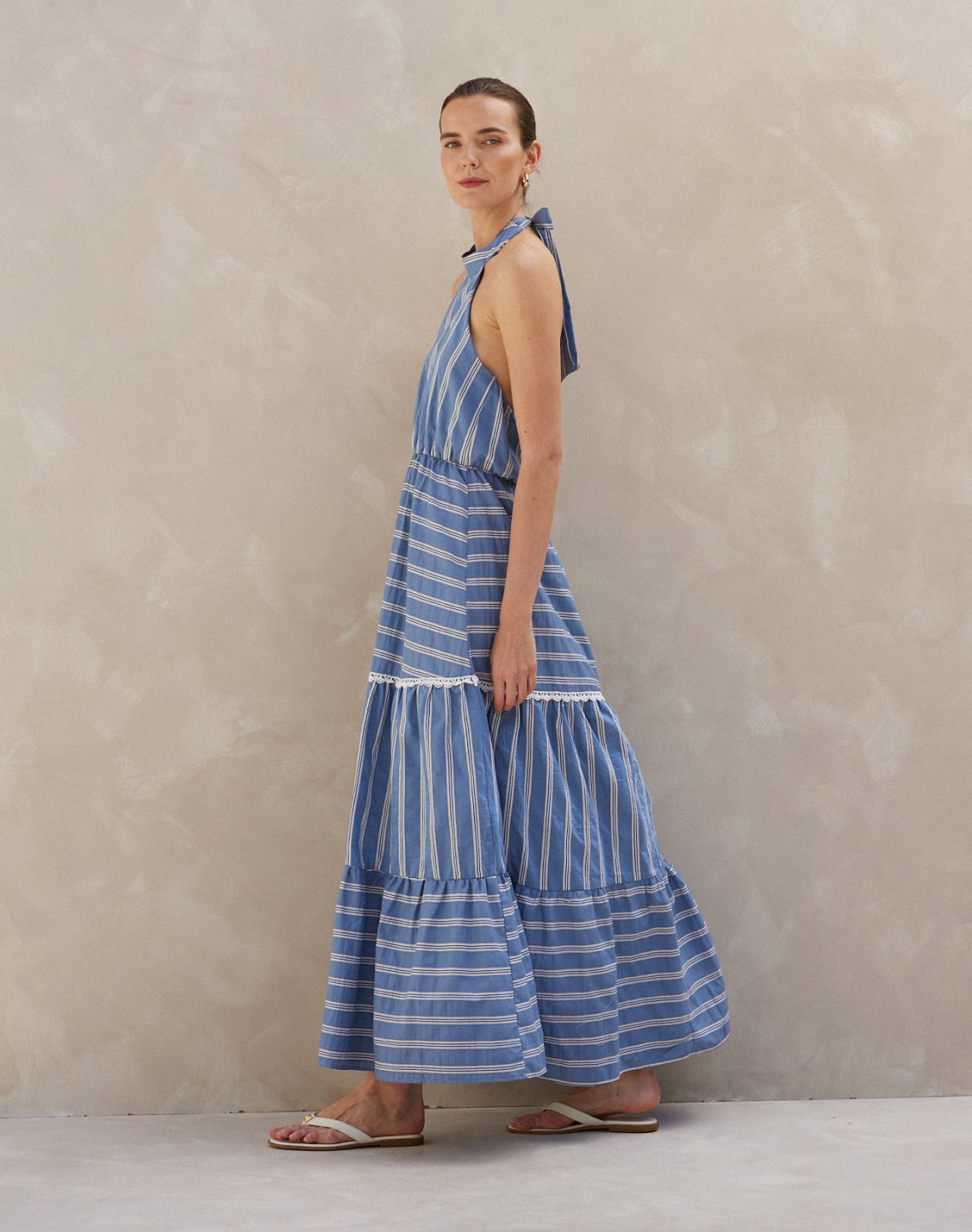 Striped maxi dress