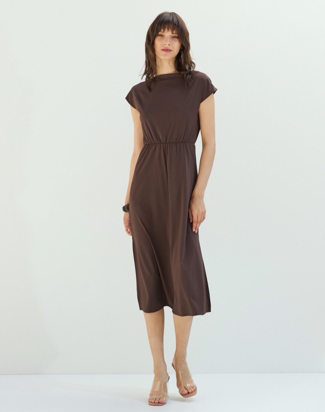 Midi dress with slits