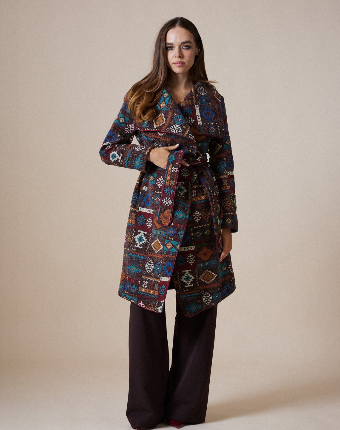 Jacquard coat