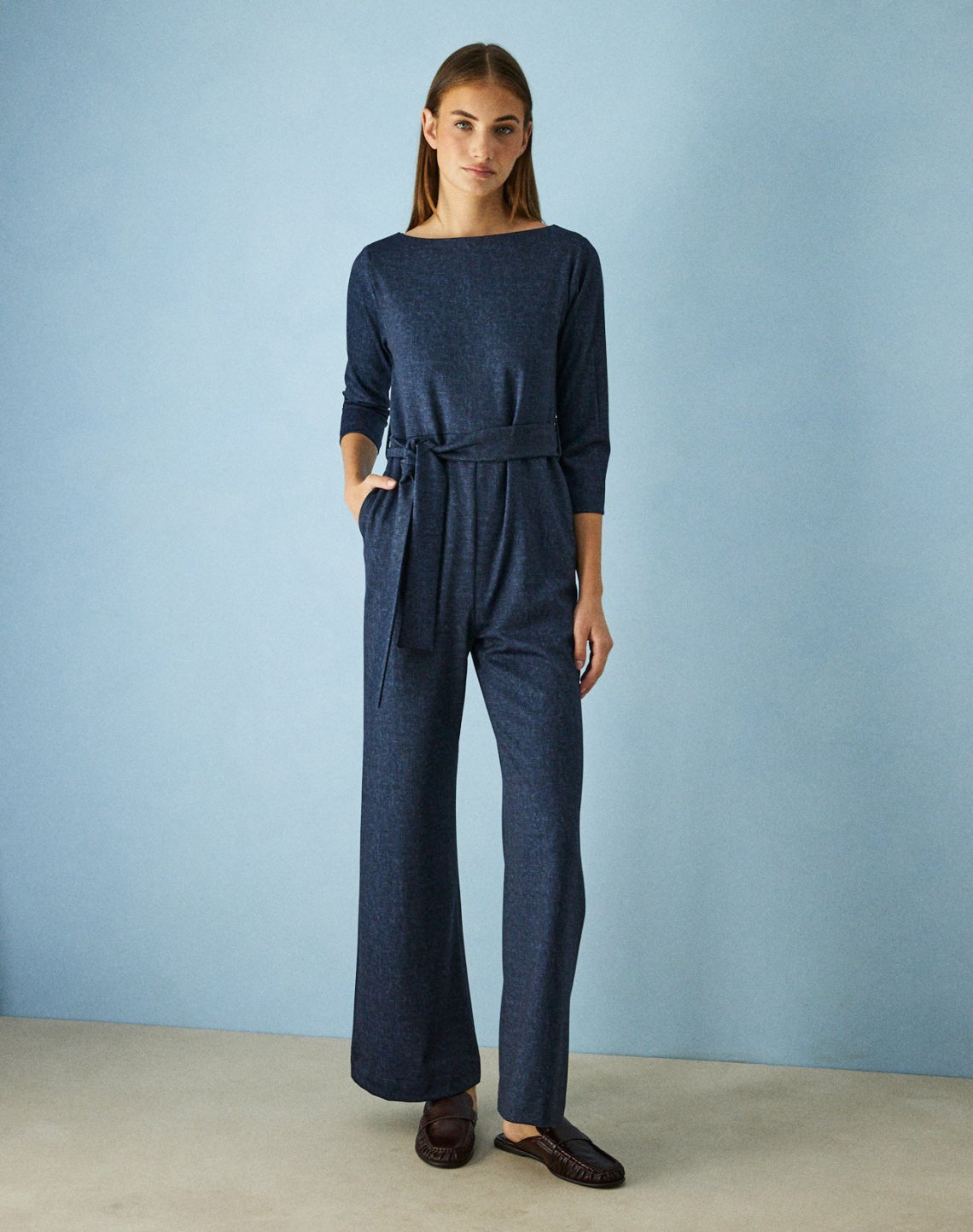 Jumpsuit with belt